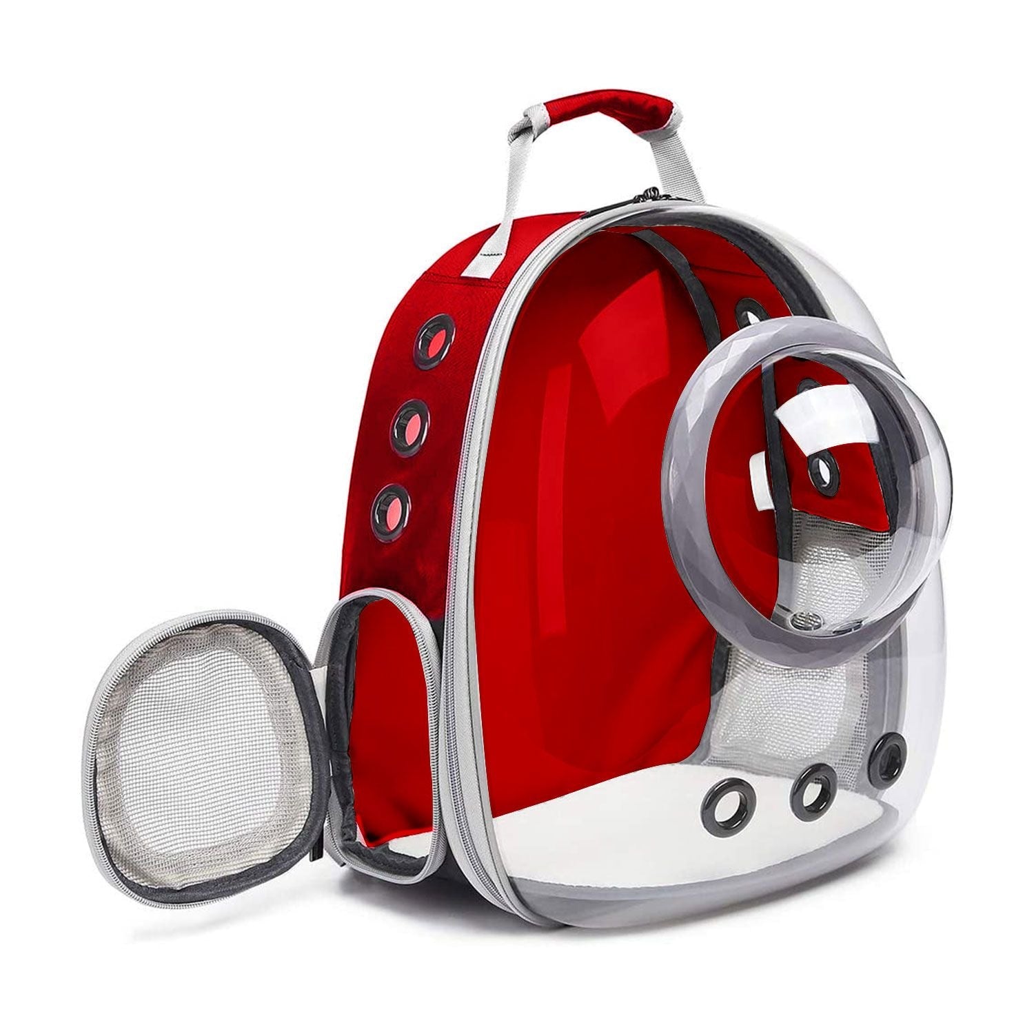 Floofi Space Capsule Backpack - Model 2 (Red) Fi-Bp-111-Fcq