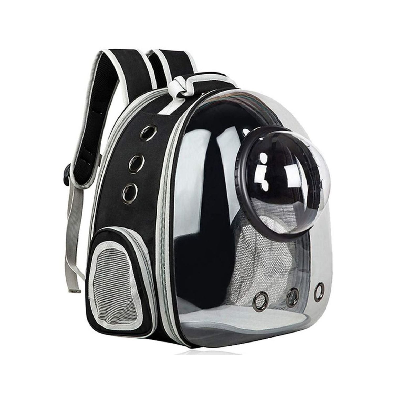 Floofi Space Capsule Backpack - Model 2 (Black) Fi-Bp-108-Fcq