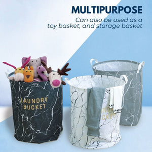 Gominimo Laundry Basket Round Foldable (Dog)