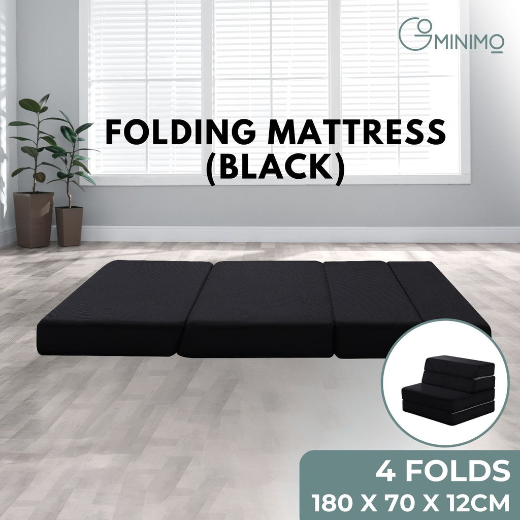 Gominimo 4 Fold Folding Mattress Black Air Mesh Go-Fm-105-Eon