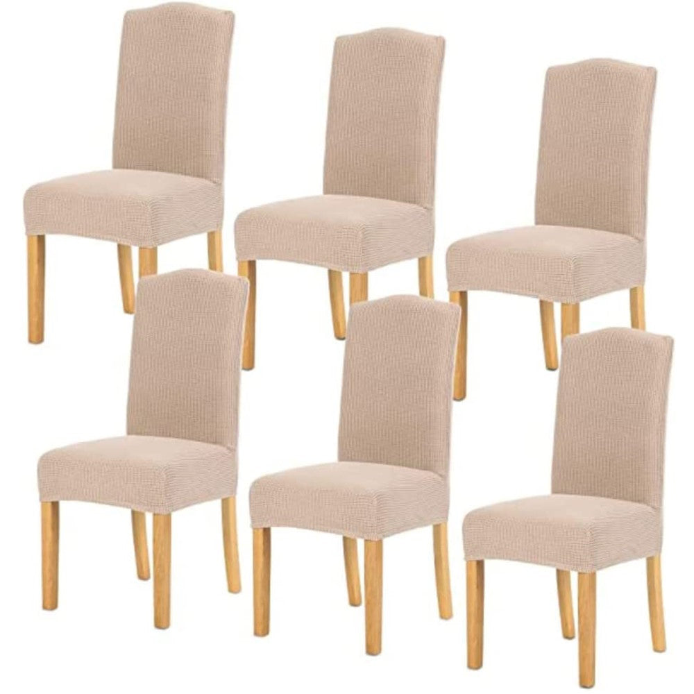 Gominimo 6Pcs Dining Chair Slipcovers/ Protective Covers (Ivory) Go-Dcs-101-Rdt