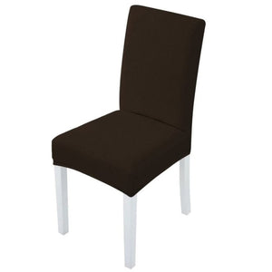 Gominimo 6Pcs Dining Chair Slipcovers/ Protective Covers (Dark Brown) Go-Dcs-104-Rdt