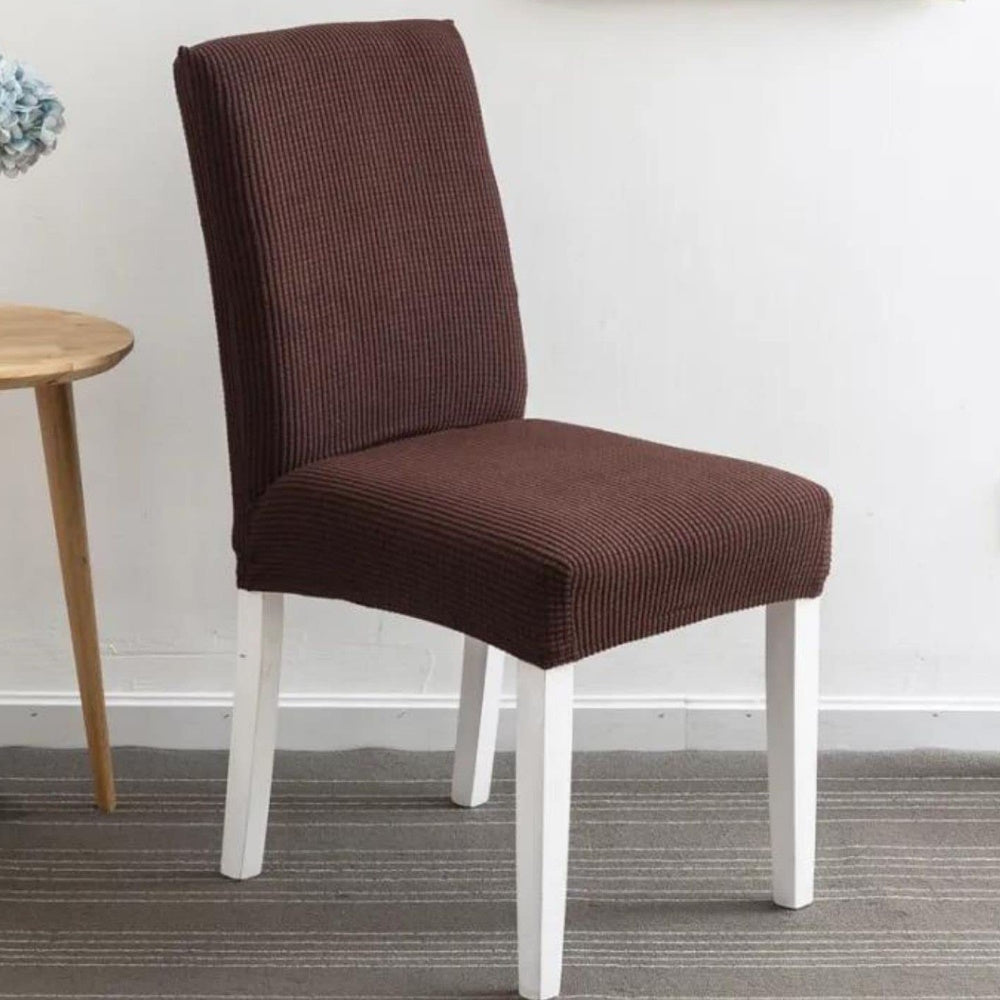 Gominimo 6Pcs Dining Chair Slipcovers/ Protective Covers (Dark Brown) Go-Dcs-104-Rdt