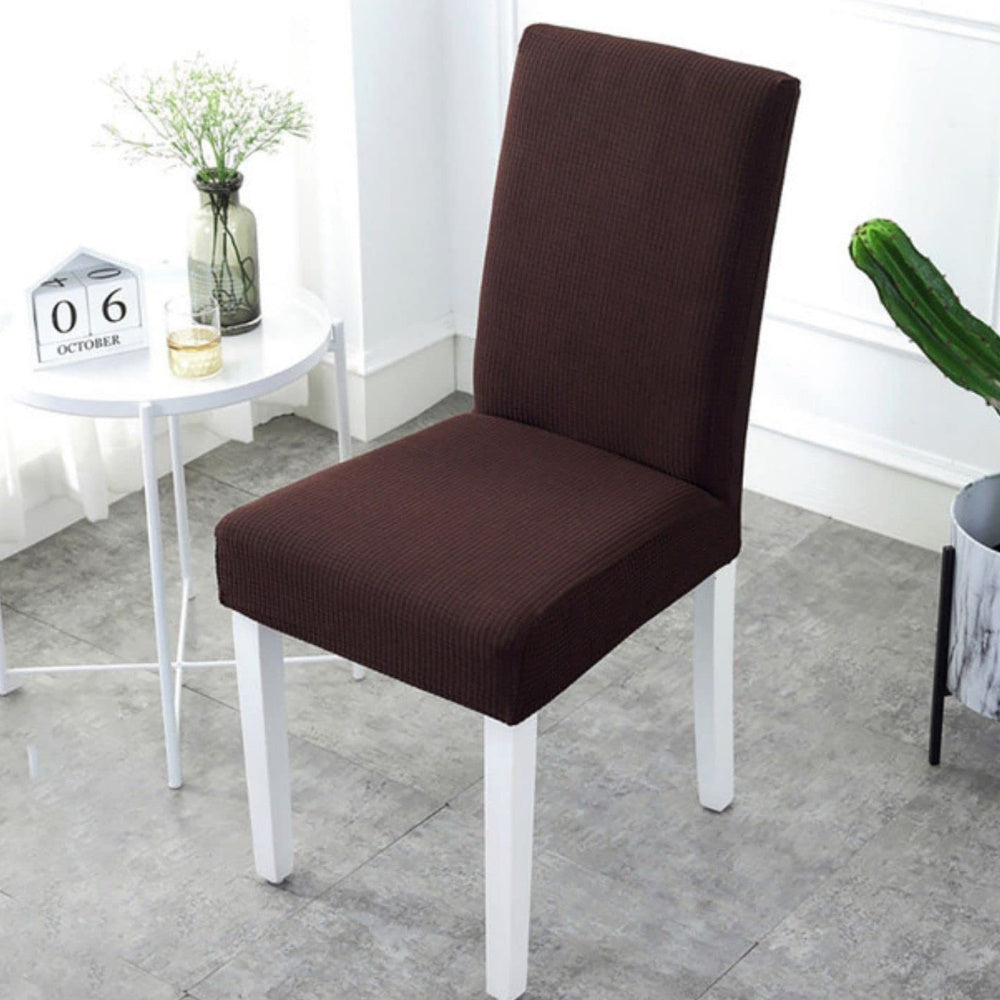Gominimo 6Pcs Dining Chair Slipcovers/ Protective Covers (Dark Brown) Go-Dcs-104-Rdt