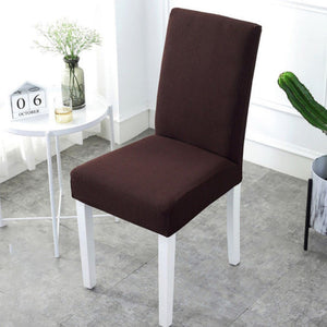 Gominimo 6Pcs Dining Chair Slipcovers/ Protective Covers (Dark Brown) Go-Dcs-104-Rdt