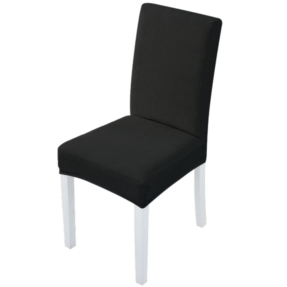 Gominimo 6Pcs Dining Chair Slipcovers/ Protective Covers (Black) Go-Dcs-102-Rdt