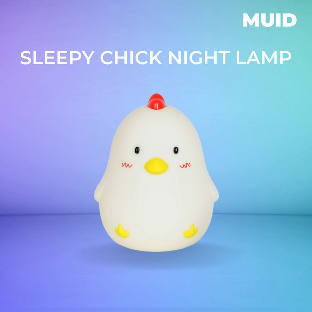 Muid Sleepy Chicken Night Lamp Function Only White Hm--103-Muid