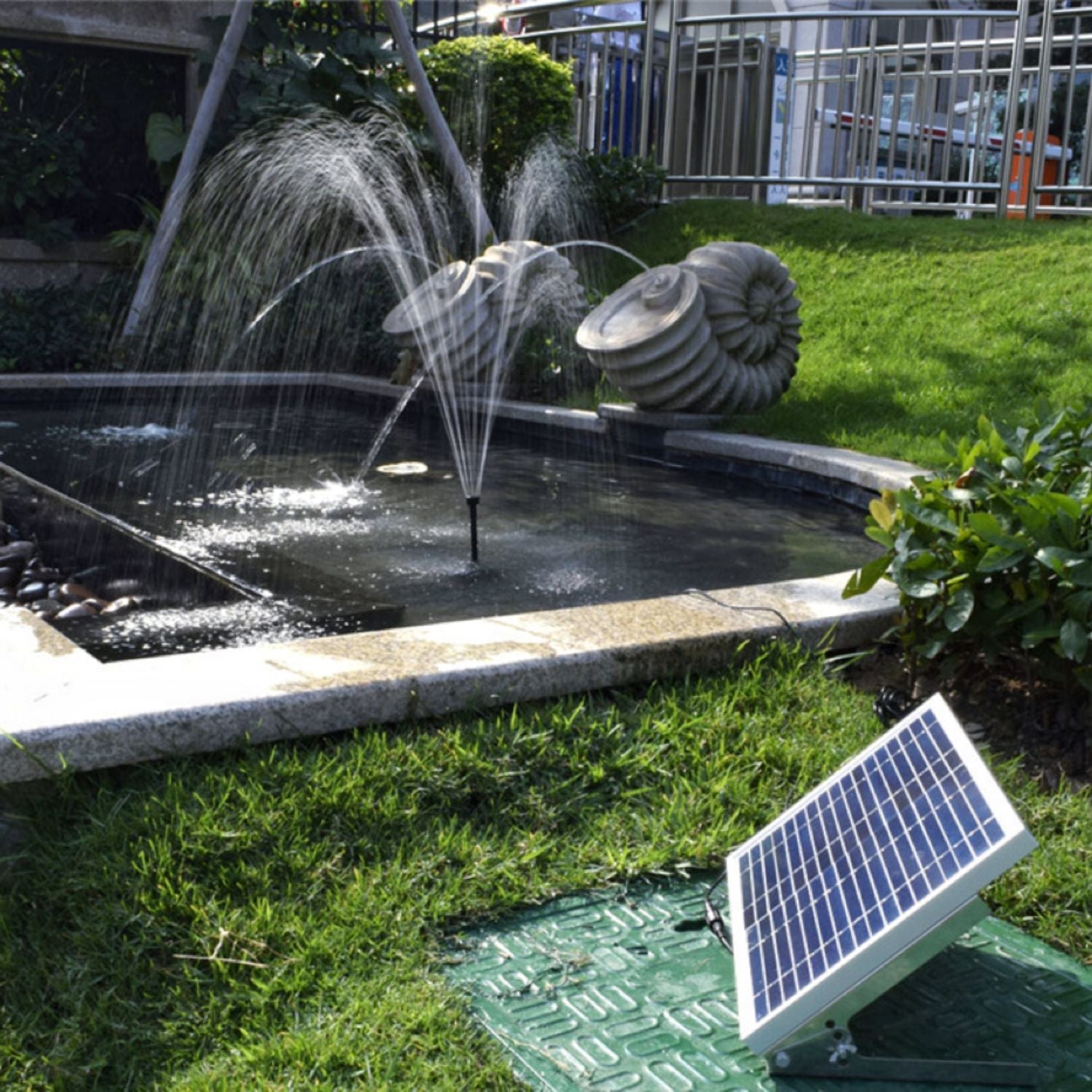 Noveden Solar Water Pond Fountain 36*34Cm Ne-Swf-101-Bsw