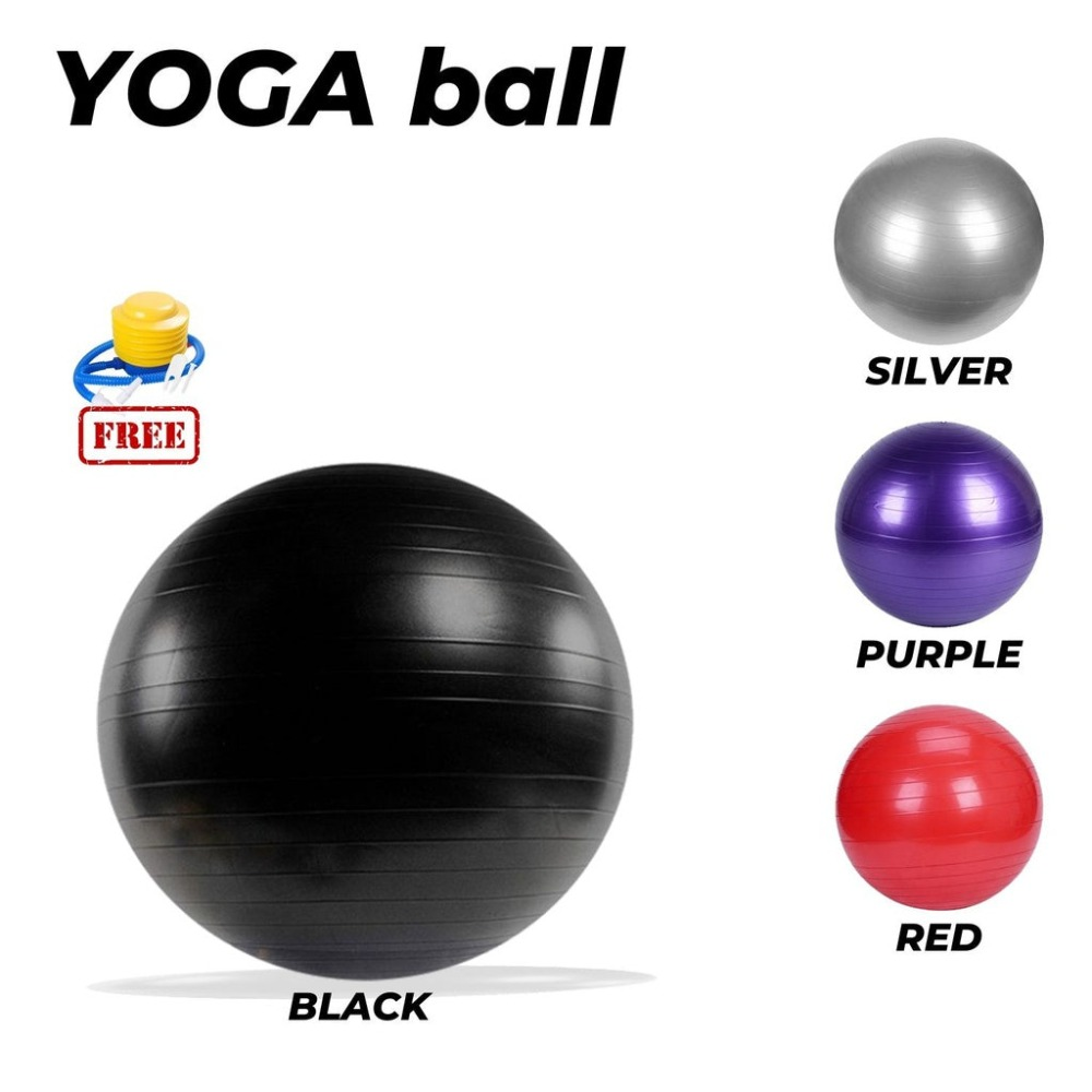 Verpeak Yoga Ball 55Cm (Black) Ft-Yb-100-Sd / Ft-Yb-100-Zm