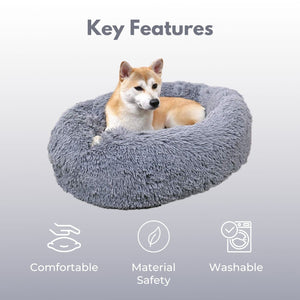 Floofi Pet Bed 70Cm (Grey) Pt-Pb-133-Xl