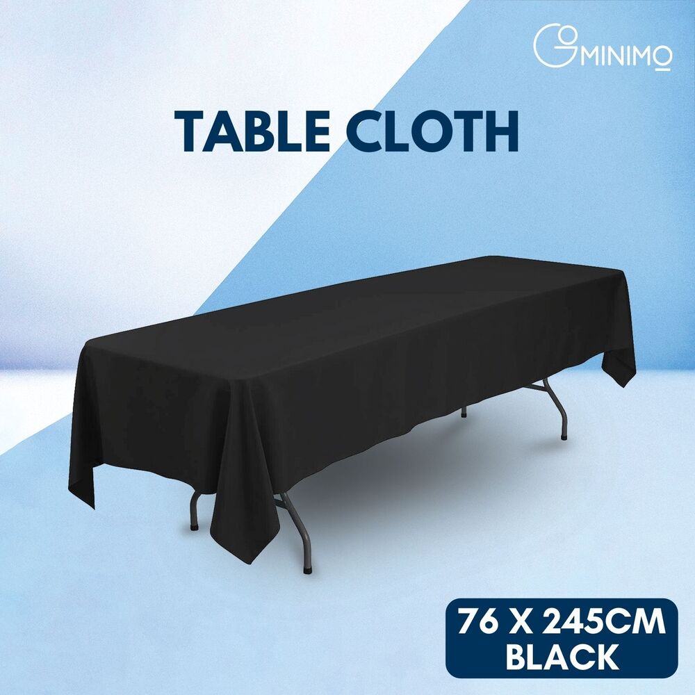 Gominimo Polyester Table Cloth 300Cm (Black)