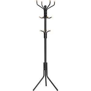 Songmics Metal Coat Rack 182 Cm Tall Hall Tree Black Rcr19b