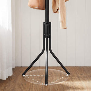 Songmics Metal Coat Rack 182 Cm Tall Hall Tree Black Rcr19b