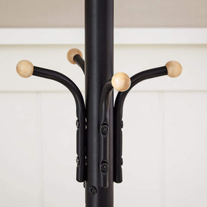 Songmics Metal Coat Rack 182 Cm Tall Hall Tree Black Rcr19b