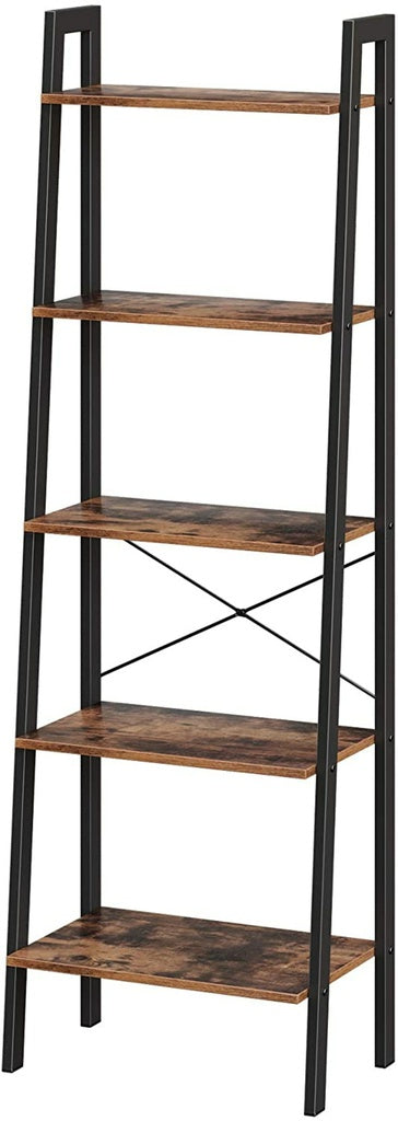 Vasagle Ladder Shelf 5-Tier Rustic Brown Lls45x