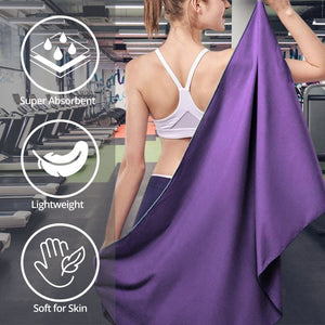 Verpeak Quick Dry Gym Sport Towel 110*175Cm (Purple) Vp-Qdt-103-Jljd