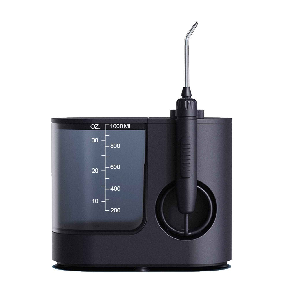 Water Jet Dental Flosser 1000Ml Black - Electric Oral Pressure Irrigator