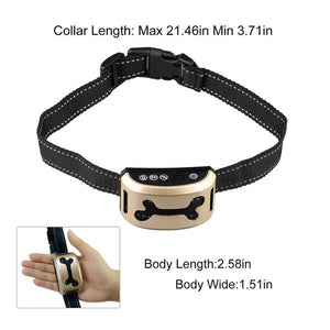 Dog Bark Collar - Sound And Vibration Automatic Usb Rechargeable Training Device