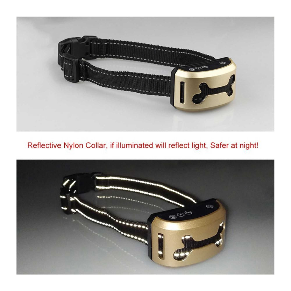 Dog Bark Collar - Sound And Vibration Automatic Usb Rechargeable Training Device