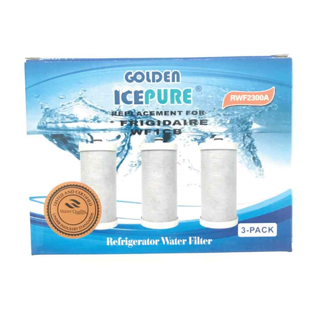 3 Pack Fridge Water Filter Cartridges Rwf2300a Rfc2300a For Frigidaire Wf1cb Kenmore