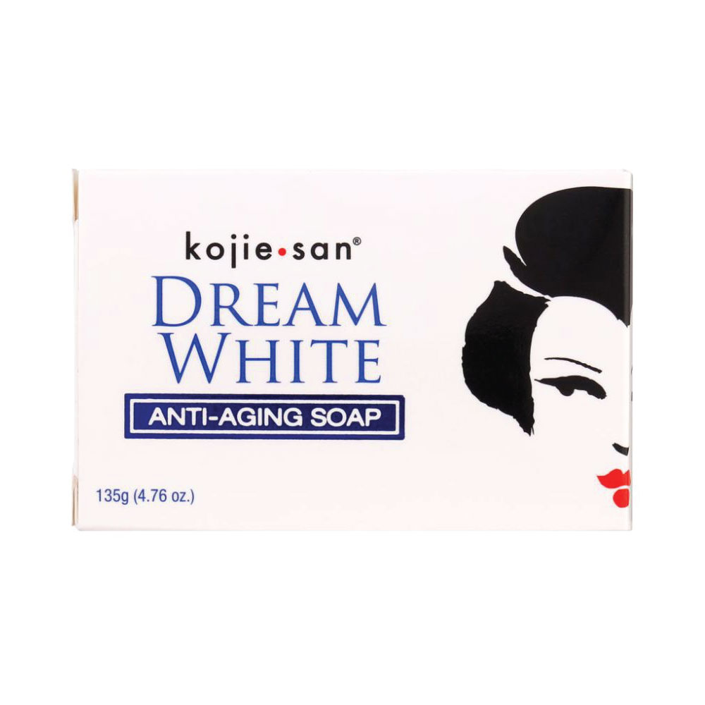 Kojie Anti Aging Soap Dream White - 135G Whitening Brightening Elastin Collagen