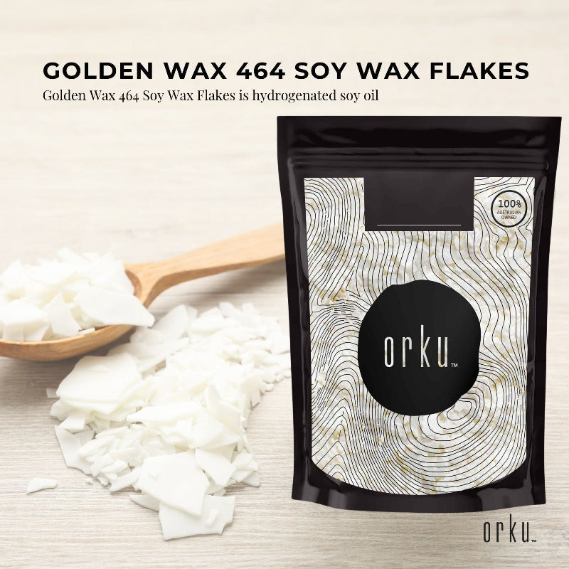 2Kg Golden 464 Soy Wax Flakes - 100% Pure Natural Diy Candle Melts Chips