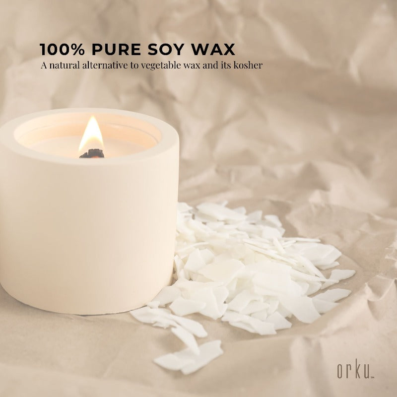 2Kg Golden 464 Soy Wax Flakes - 100% Pure Natural Diy Candle Melts Chips