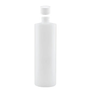 1X 250Ml Clear Hdpe Round Bottle + 28/410 Caps - Empty Plastic Food Storage