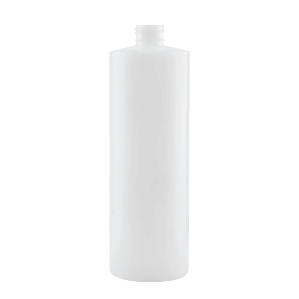 1X 250Ml Clear Hdpe Round Bottle + 28/410 Caps - Empty Plastic Food Storage