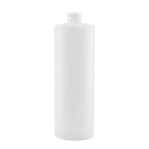 1X 250Ml Clear Hdpe Round Bottle + 28/410 Caps - Empty Plastic Food Storage