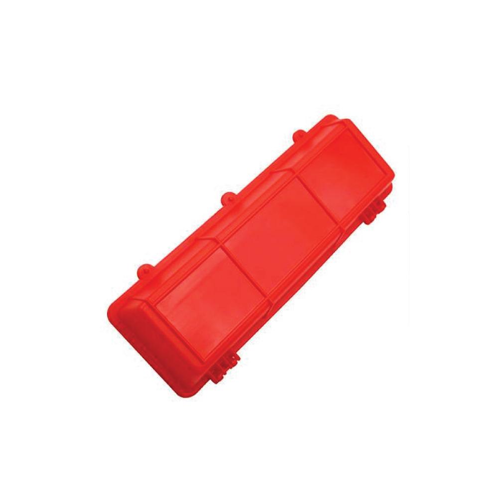 30Cm Long Poultry Feeder Feeding Trough Chicken Red Plastic Flip Top Container