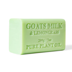 2X 200G Goats Milk Soap Bars Lemongrass Scent Pure Natural Australian Skin Care