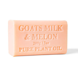 2X 200G Goats Milk Soap Bars - Melon Scent Pure Natural Australian Skin Care