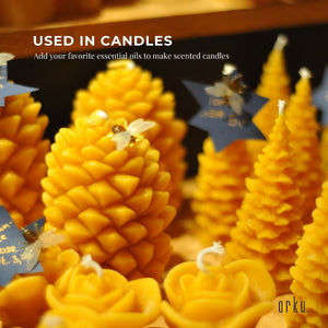 1Kg Organic Beeswax Pellets Yellow Pharmaceutical Cosmetic Candle Wax