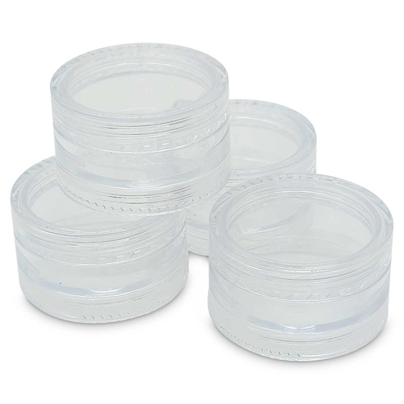 10X 3Ml Lip Balm Containers Jars + Lids - Small Cosmetic Cream Sample Pot