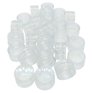 10X 3Ml Lip Balm Containers Jars + Lids - Small Cosmetic Cream Sample Pot