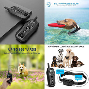 Dog Bark Collar - 1X 600M Range Receiver Vibration Ipx7 Waterproof Training Aid