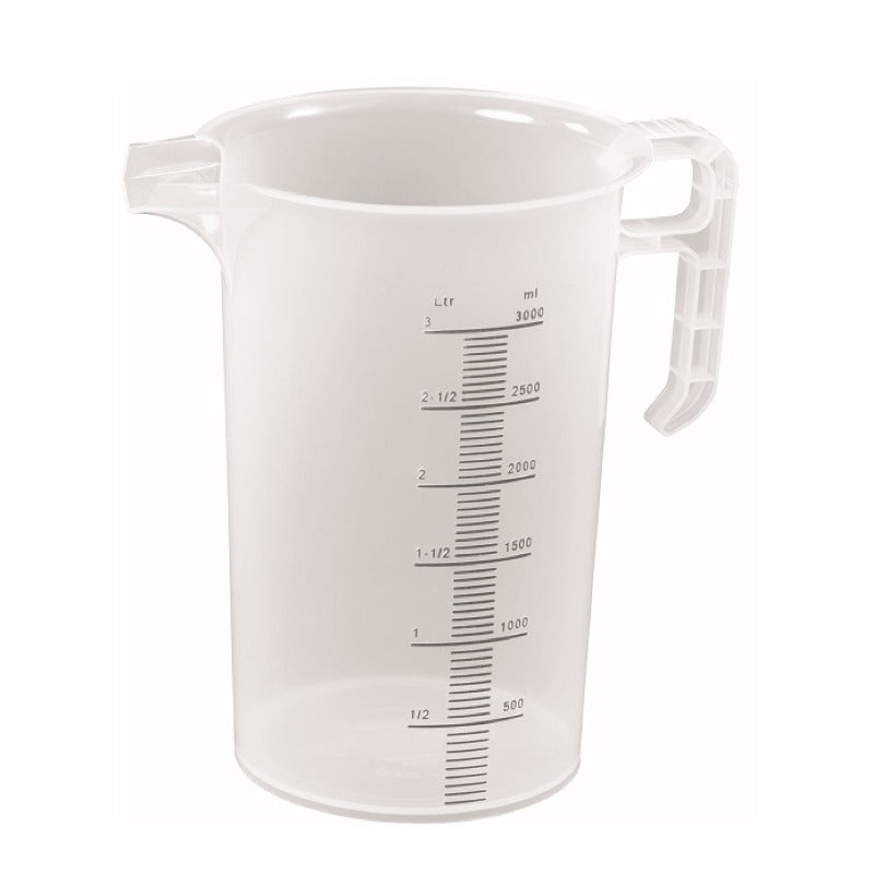 3L Measuring Jug Heavy Duty Clear Plastic Propylene Food Grade Bpa 5 Pro-Jug