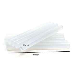 10X Hot Melt Glue Sticks 100Mmx11mm Clear 10W Gun Craft Adhesive