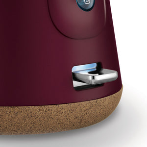 Morphy Richards 1.5L Aspect Kettle - Maroon With Cork-Effect Trim