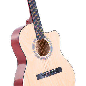 Karrera Acoustic Cutaway 40In Guitar - Natural