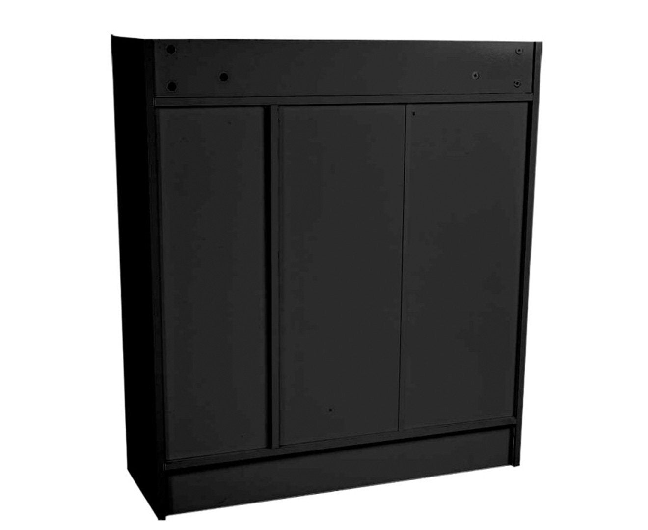 Sarantino New 21 Pairs Shoe Cabinet Rack Storage Organiser Shelf Doors Cupboard Black