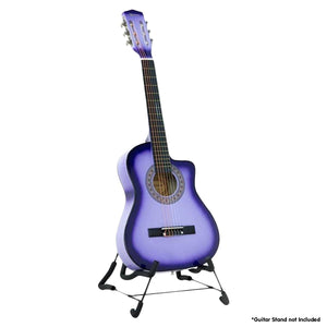 Karrera 38In Cutaway Acoustic Guitar With Bag - Purple Burst