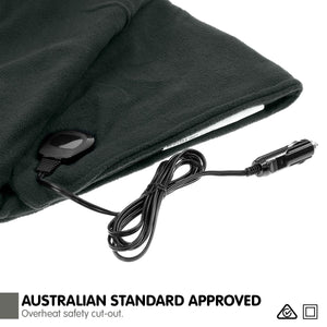 Laura Hill Heated Electric Car Blanket 150X110cm 12V - Black