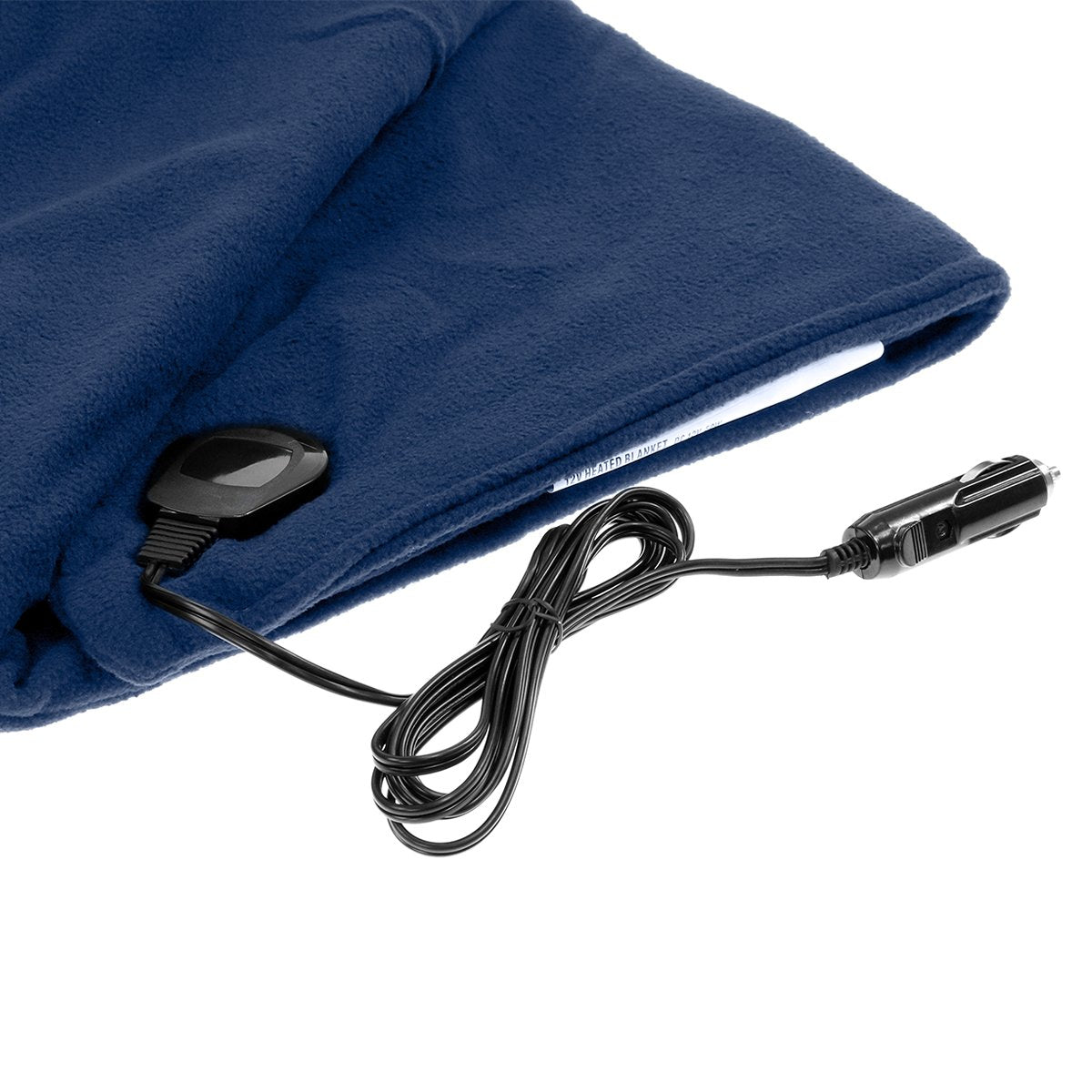 Laura Hill Heated Electric Car Blanket 150X110cm 12V - Navy Blue