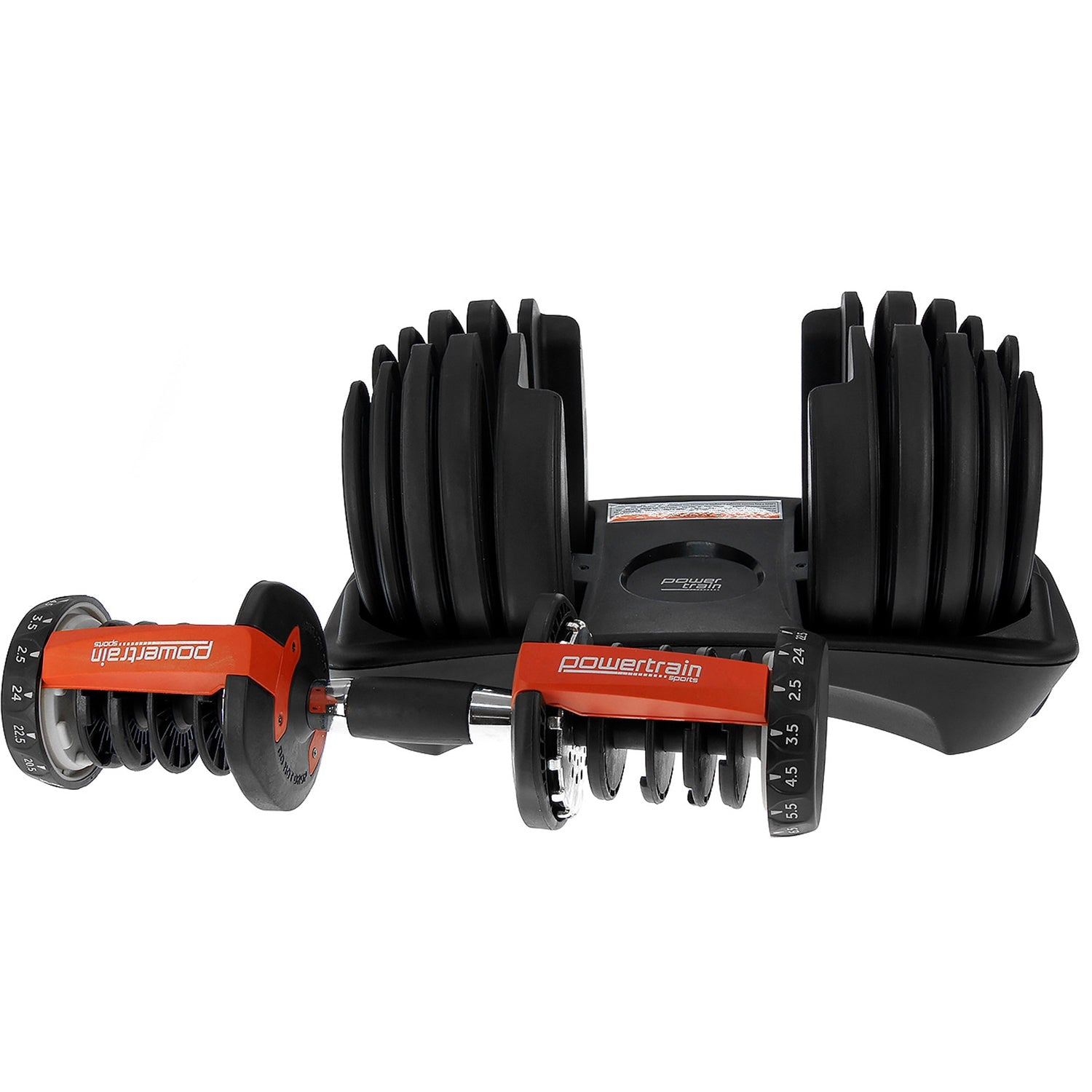 Powertrain 48K Adjustable Dumbbell Home Gym Set