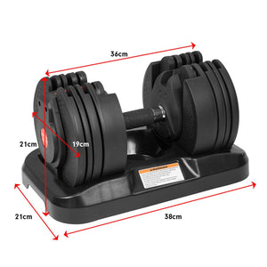 Powertrain 2X 20Kg Gen2 Home Gym Adjustable Dumbbell