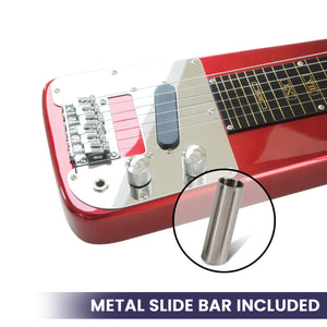 Karrera 6-String Steel Lap Guitar Metallic Red