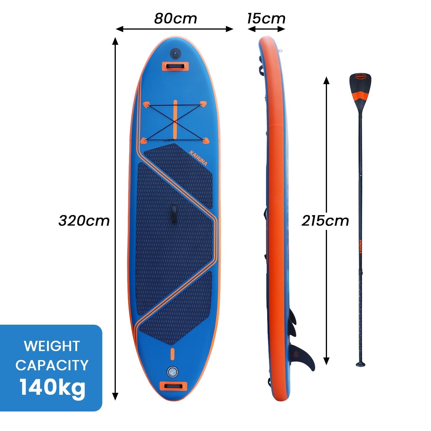 Kahuna Kai Premium Sports 10.6Ft Inflatable Paddle Board