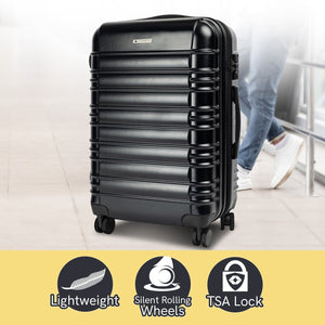 Olympus Noctis Suitcase 20In Hard Shell Abs+Pc - Stygian Black